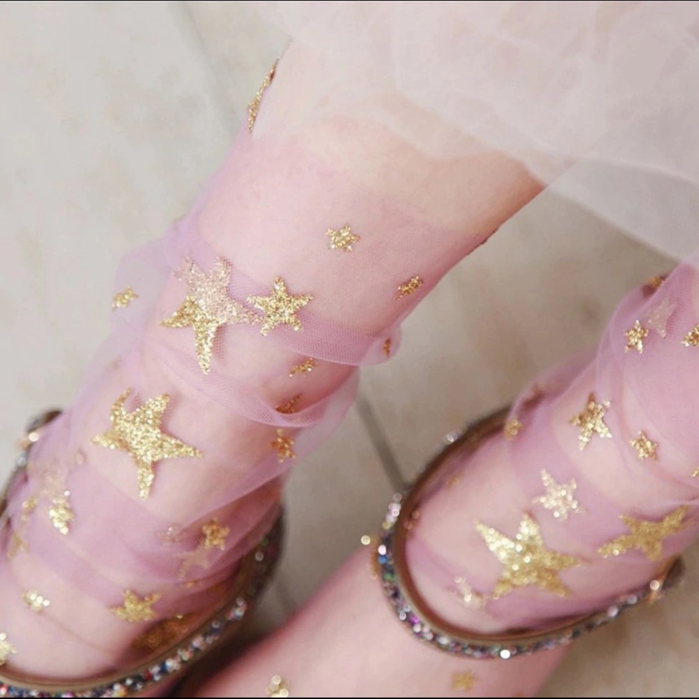 kawaii glitter socks ✨